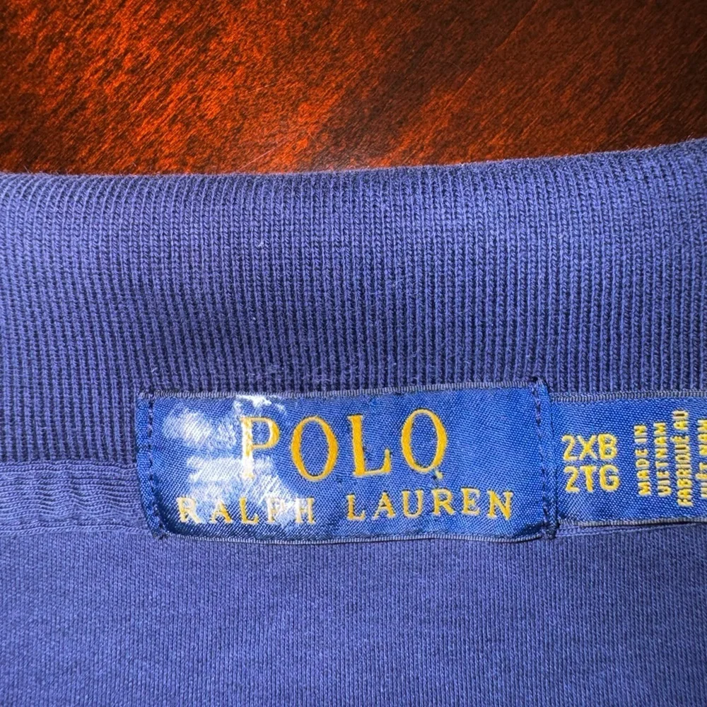 Polo Ralph Lauren Polo Shirt Men’s 2XB Navy Classic Fit Preppy Cotton